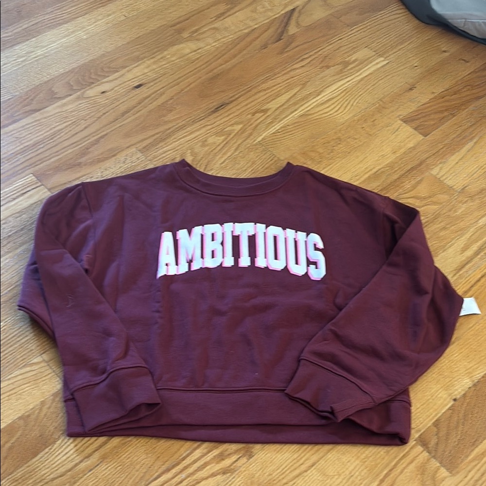 Maroon 'Ambitious' Sweatshirt